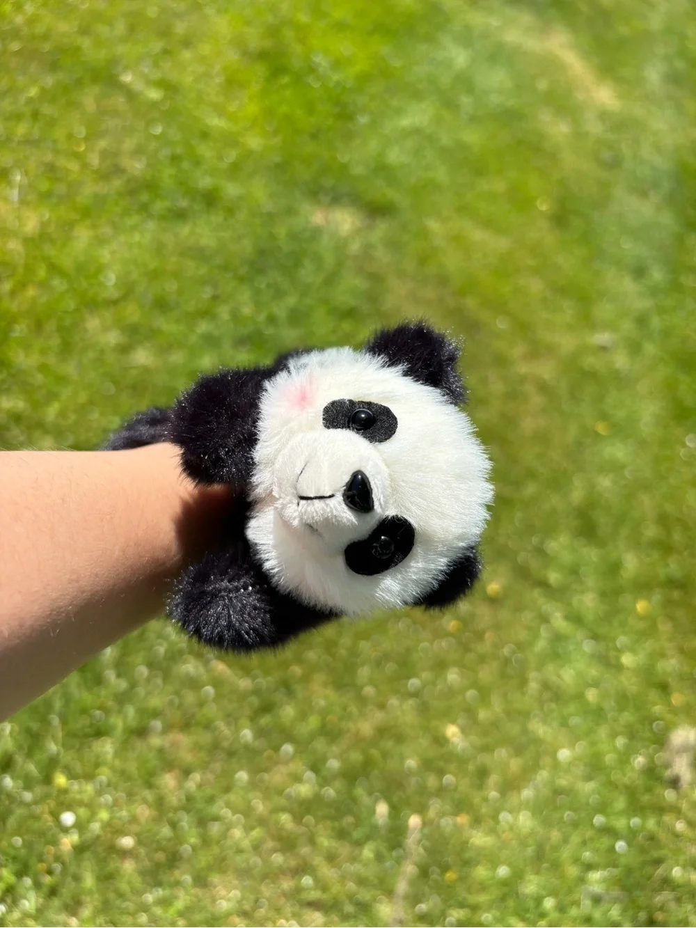 Cute Panda Plush Slap Bracelet Soft Stuffed Animal Wristband Kids Gift